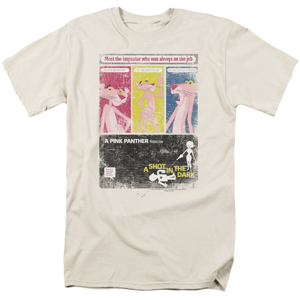 Pink Panther Shot In The Dark Licensed Adult Unisex T-Shirt Regular Fit Tee