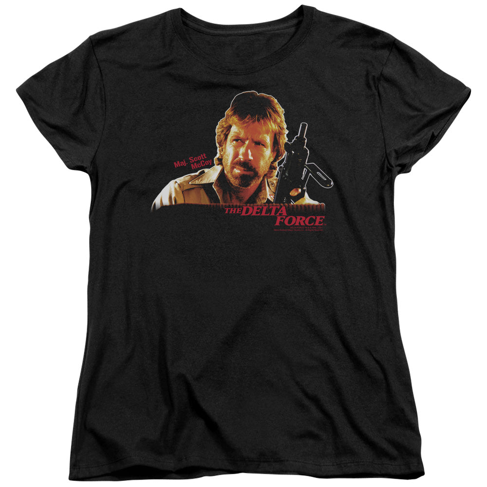 Delta Force Maj Scott Mccoy Licensed Women's T-Shirt Regular Fit LG