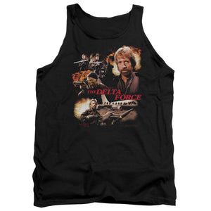 AN OFFCIALLY LICENSED DELTA FORCE ACTION PACK ADULT UNISEX TANK TOP BLACK