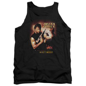 AN OFFCIALLY LICENSED DELTA FORCE DELTA FORCE 2 POSTER ADULT UNISEX TANK TOP BLACK