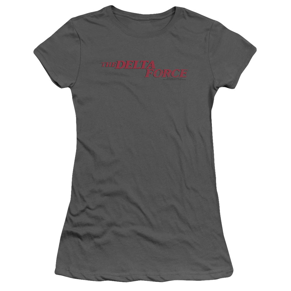 Delta Force Distressed Logo Licensed Women's T-Shirt Juniors SM