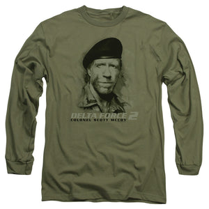 AN OFFCIALLY LICENSED DELTA FORCE 2 YOU CANT SEE ME MEN'S LONG SLEEVE T-SHIRT MILITARY GREEN