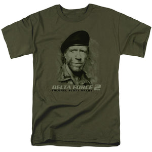 AN OFFCIALLY LICENSED DELTA FORCE 2 YOU CANT SEE ME MEN'S REGULAR FIT T-SHIRT MILITARY GREEN
