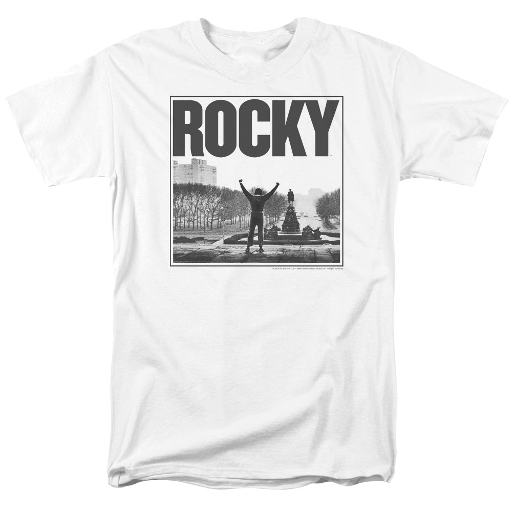 Rocky Top Of The Stairs Licensed Adult Unisex T-Shirt Regular Fit Tee SM-3X