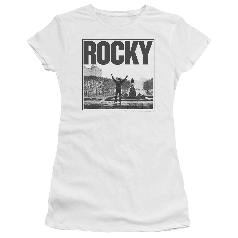 Rocky Top Of The Stairs Licensed Women's T-Shirt Juniors LG