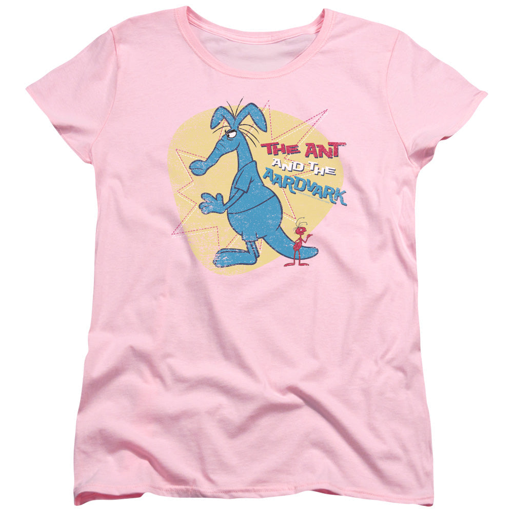 Pink Panther Ant And Aardvark Licensed Women's T-Shirt Regular Fit LG