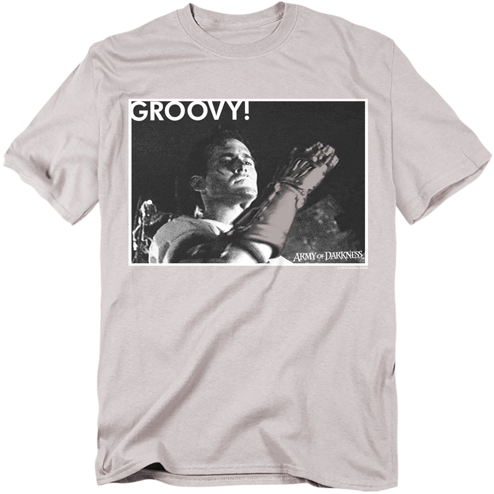 Army Of Darkness Groovy Licensed Adult Unisex T-Shirt Regular Fit Tee LG
