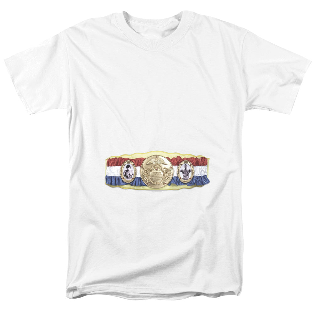 Rocky Championship Belt(Bottom Front) Licensed Adult Unisex T-Shirt LG