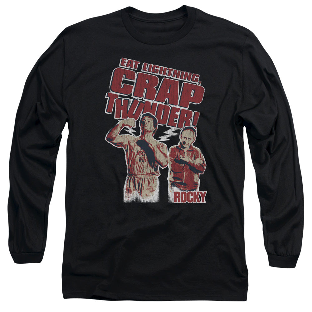 Rocky Eat Lightning Licensed Adult Unisex Long Sleeve T-Shirt LG