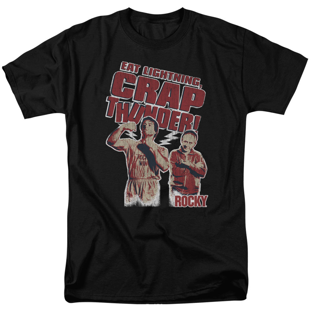 Rocky Eat Lightning Licensed Adult Unisex T-Shirt Regular Fit Tee LG