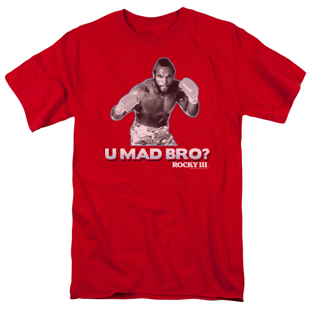 Rocky Iii U Mad Bro Licensed Adult Unisex T-Shirt Regular Fit Tee SM-3X