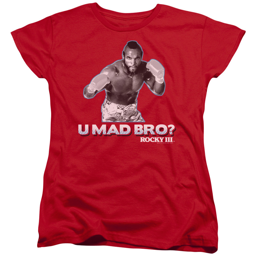 Rocky Iii U Mad Bro Licensed Women's T-Shirt Regular Fit LG