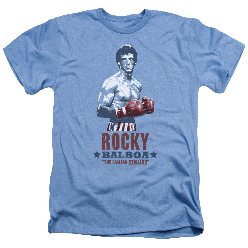 Rocky Balboa Licensed Adult Unisex T-Shirt Heather Tee LG