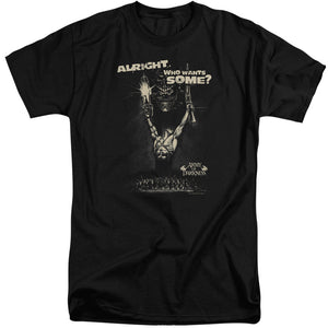 AN OFFCIALLY LICENSED ARMY OF DARKNESS WANT SOME MEN'S TALL FIT T-SHIRT BLACK