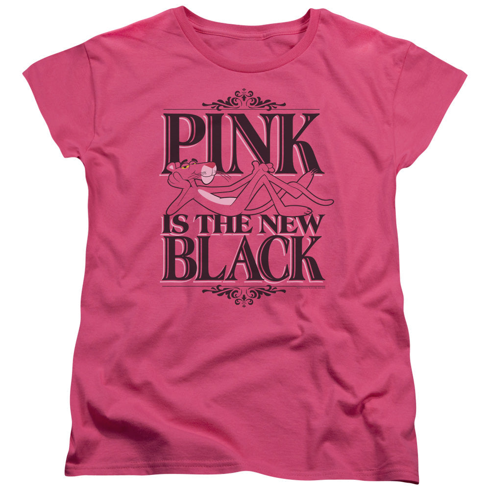 Pink Panther The New Black Licensed Women's T-Shirt Regular Fit LG