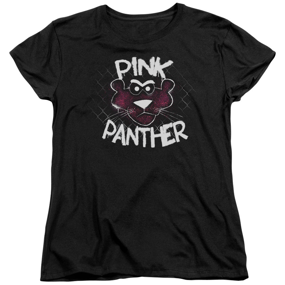 Pink Panther Spray Panther Licensed Women's T-Shirt Regular Fit LG