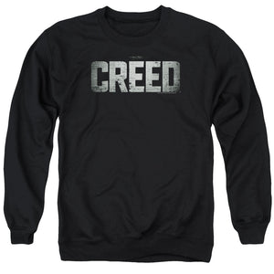 AN OFFCIALLY LICENSED CREED LOGO ADULT UNISEX CREWNECK SWEATSHIRT BLACK