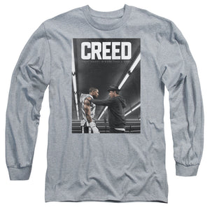 AN OFFCIALLY LICENSED CREED POSTER MEN'S LONG SLEEVE T-SHIRT ATHLETIC HEATHER