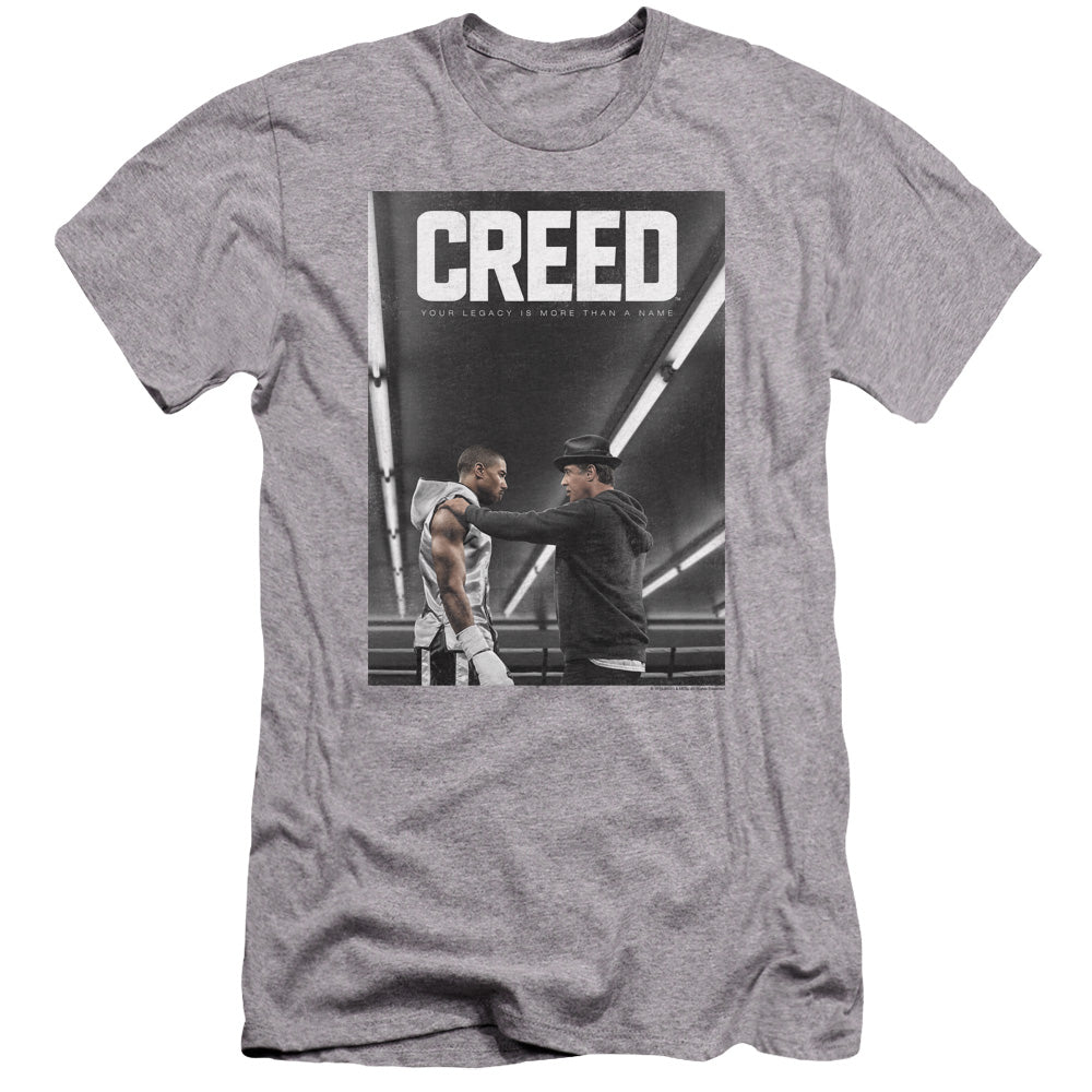 AN OFFCIALLY LICENSED CREED POSTER MEN'S PREMIUM SLIM FIT T-SHIRT ATHLETIC HEATHER