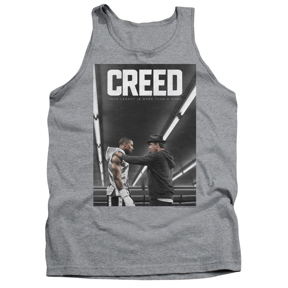 AN OFFCIALLY LICENSED CREED POSTER ADULT UNISEX TANK TOP ATHLETIC HEATHER