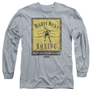 AN OFFCIALLY LICENSED CREED MICKS POSTER MEN'S LONG SLEEVE T-SHIRT ATHLETIC HEATHER