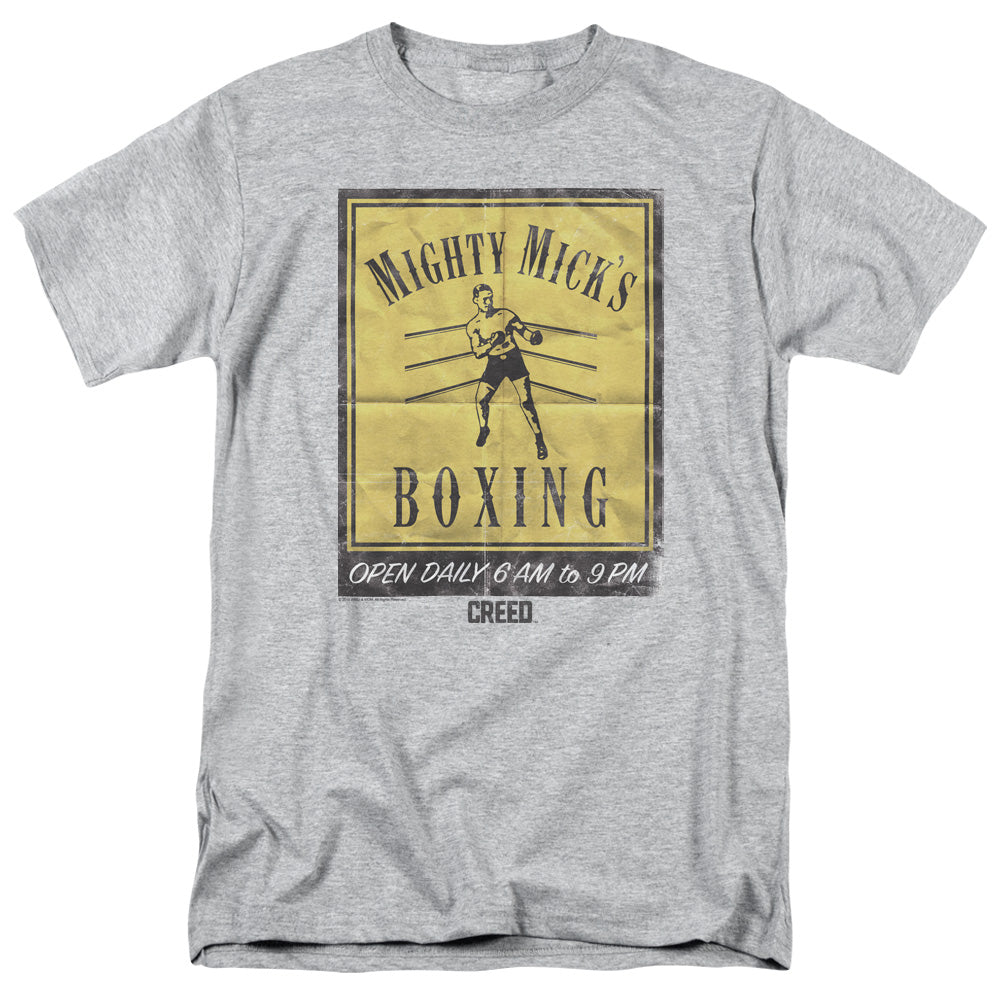 AN OFFCIALLY LICENSED CREED MICKS POSTER MEN'S REGULAR FIT T-SHIRT ATHLETIC HEATHER