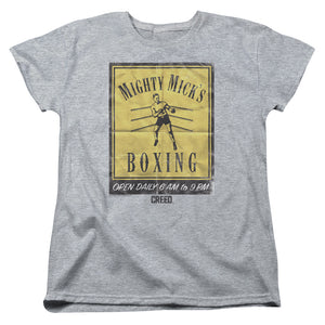 AN OFFCIALLY LICENSED CREED MICKS POSTER WOMEN'S REGULAR FIT T-SHIRT ATHLETIC HEATHER