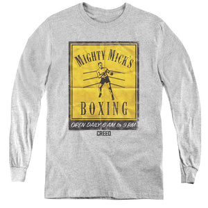 AN OFFCIALLY LICENSED CREED MICKS POSTER YOUTH LONG SLEEVE T-SHIRT ATHLETIC HEATHER