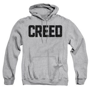 AN OFFCIALLY LICENSED CREED CRACKED LOGO ADULT UNISEX PULLOVER HOODIE ATHLETIC HEATHER