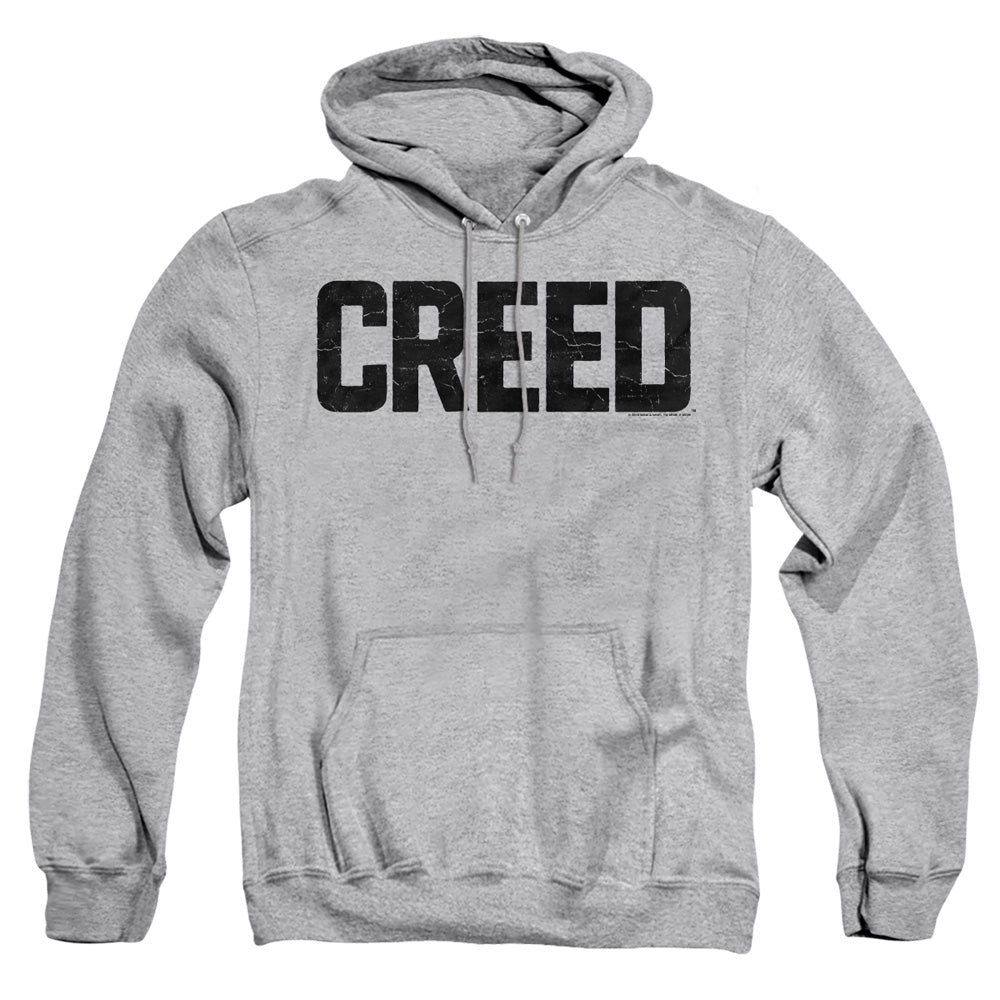 AN OFFCIALLY LICENSED CREED CRACKED LOGO ADULT UNISEX PULLOVER HOODIE ATHLETIC HEATHER