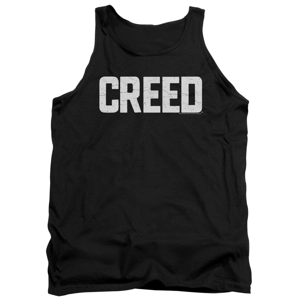 AN OFFCIALLY LICENSED CREED CRACKED LOGO ADULT UNISEX TANK TOP BLACK