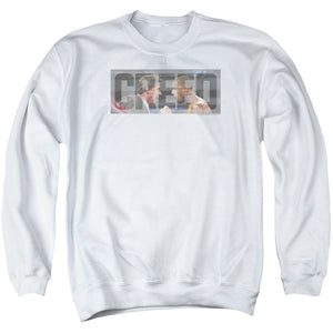 AN OFFCIALLY LICENSED CREED PEP TALK ADULT UNISEX CREWNECK SWEATSHIRT WHITE
