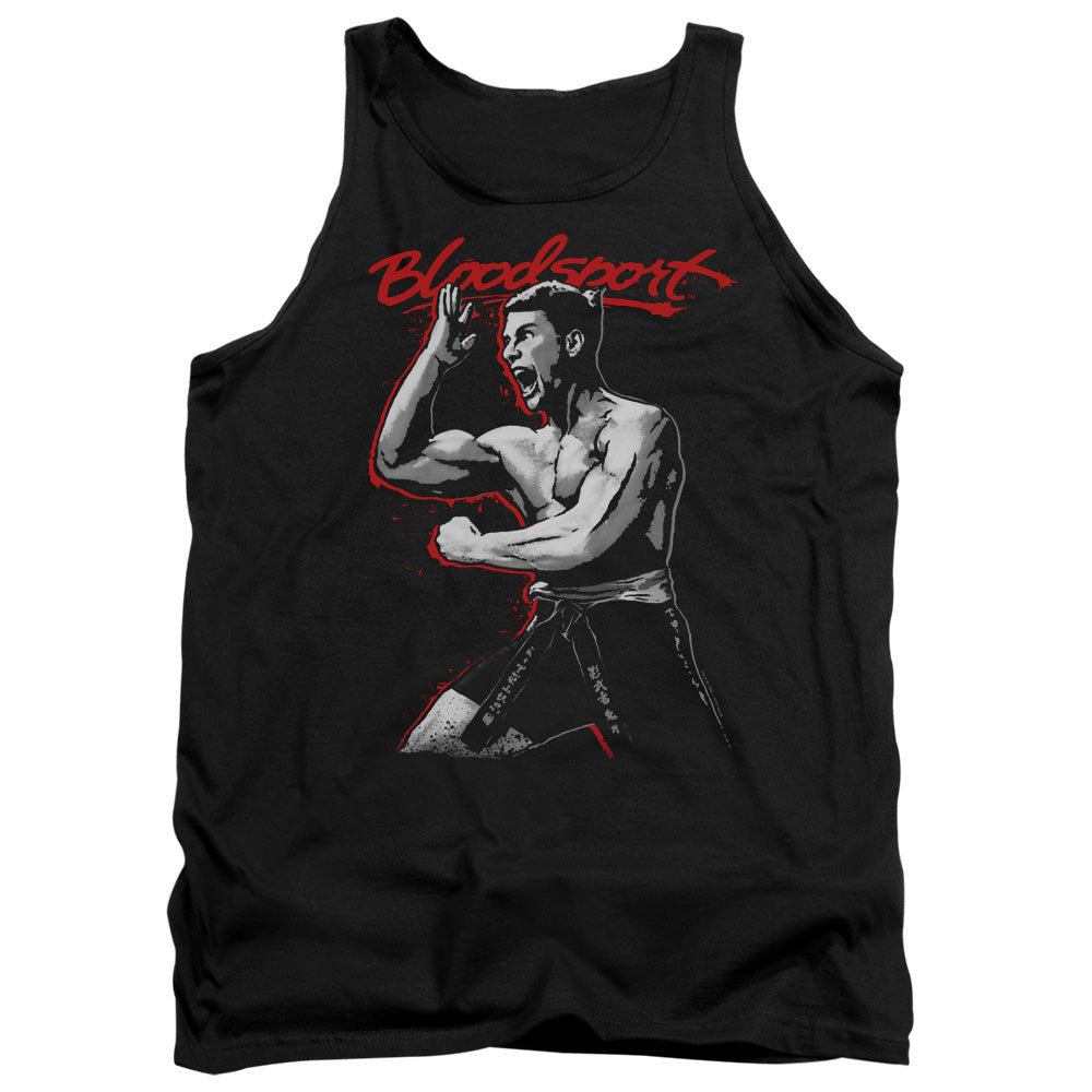 AN OFFCIALLY LICENSED BLOODSPORT LOUD MOUTH ADULT UNISEX TANK TOP BLACK
