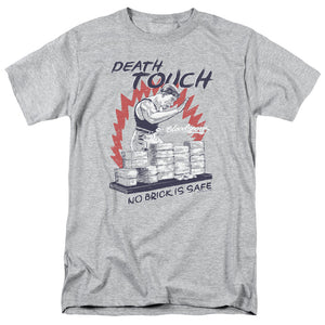 AN OFFCIALLY LICENSED BLOODSPORT DEATH TOUCH MEN'S REGULAR FIT T-SHIRT ATHLETIC HEATHER