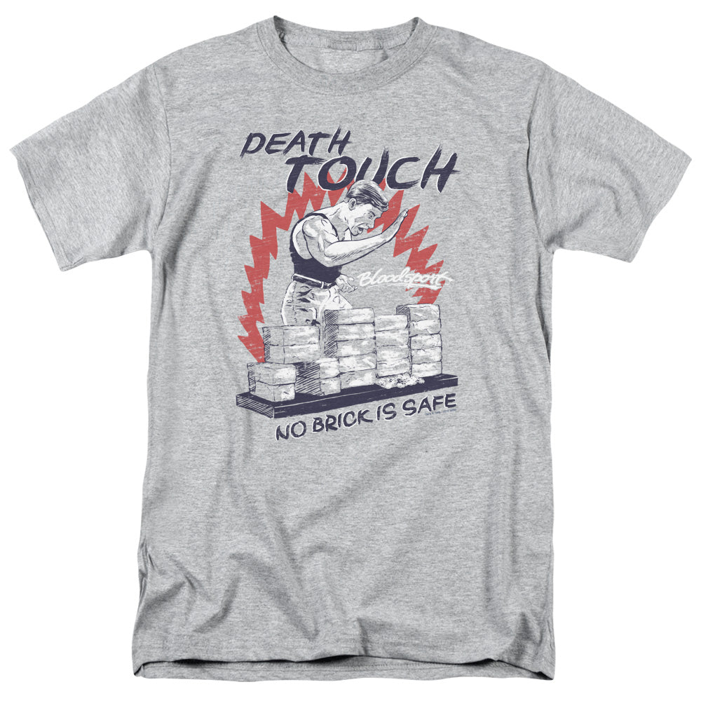 AN OFFCIALLY LICENSED BLOODSPORT DEATH TOUCH MEN'S REGULAR FIT T-SHIRT ATHLETIC HEATHER