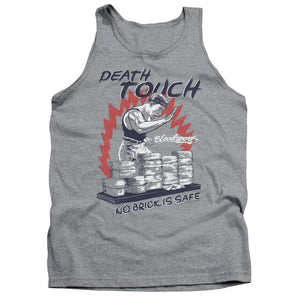AN OFFCIALLY LICENSED BLOODSPORT DEATH TOUCH ADULT UNISEX TANK TOP ATHLETIC HEATHER