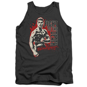 AN OFFCIALLY LICENSED BLOODSPORT TO THE DEATH ADULT UNISEX TANK TOP CHARCOAL