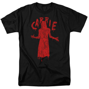 AN OFFCIALLY LICENSED CARRIE SILHOUETTE MEN'S REGULAR FIT T-SHIRT BLACK