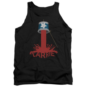 AN OFFCIALLY LICENSED CARRIE BUCKET OF BLOOD ADULT UNISEX TANK TOP BLACK
