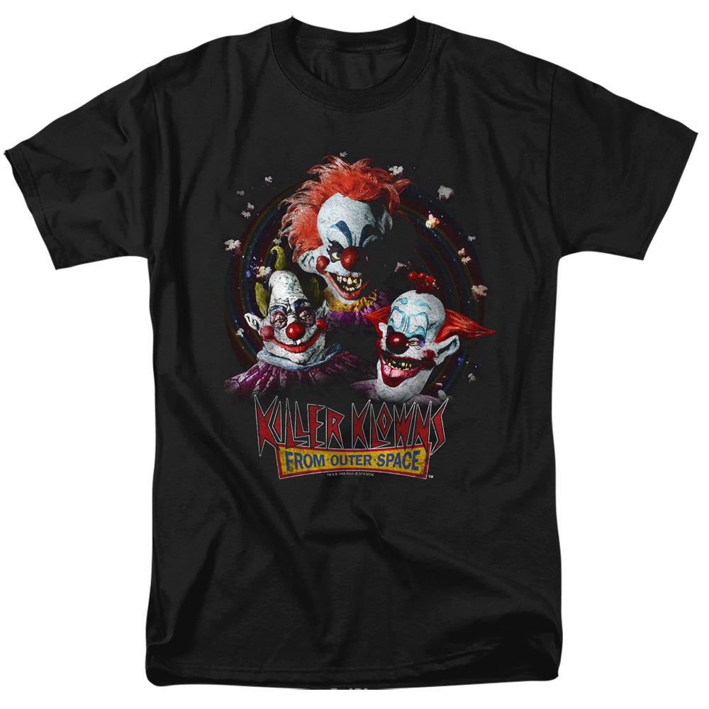 AN OFFCIALLY LICENSED KILLER KLOWNS FROM OUTER SPACE KILLER KLOWNS MEN'S REGULAR FIT T-SHIRT BLACK