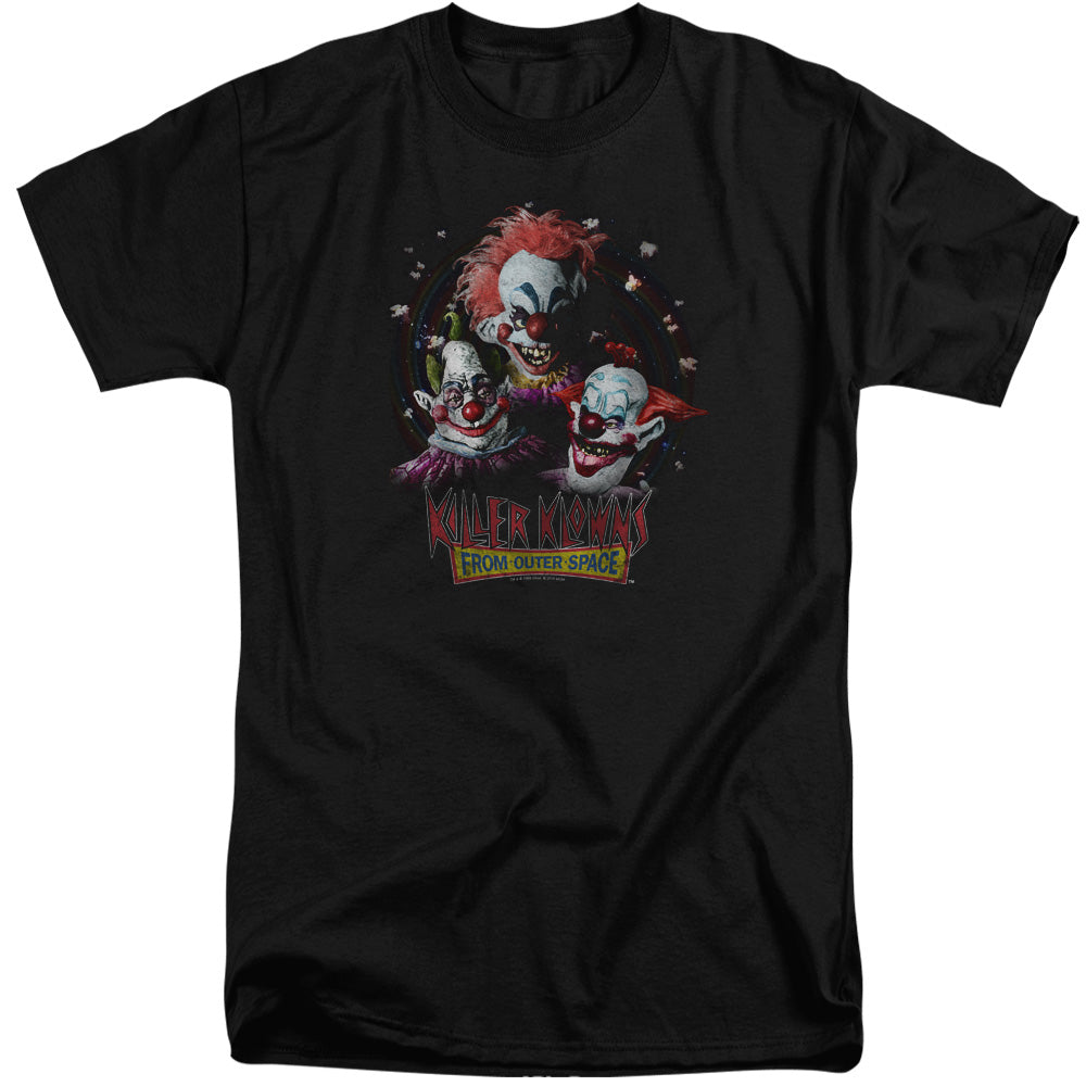 AN OFFCIALLY LICENSED KILLER KLOWNS FROM OUTER SPACE KILLER KLOWNS MEN'S TALL FIT T-SHIRT BLACK
