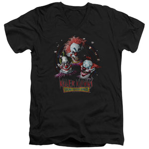 AN OFFCIALLY LICENSED KILLER KLOWNS FROM OUTER SPACE KILLER KLOWNS MEN'S V-NECK T-SHIRT BLACK
