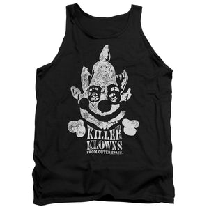 AN OFFCIALLY LICENSED KILLER KLOWNS FROM OUTER SPACE KREEPY ADULT UNISEX TANK TOP BLACK
