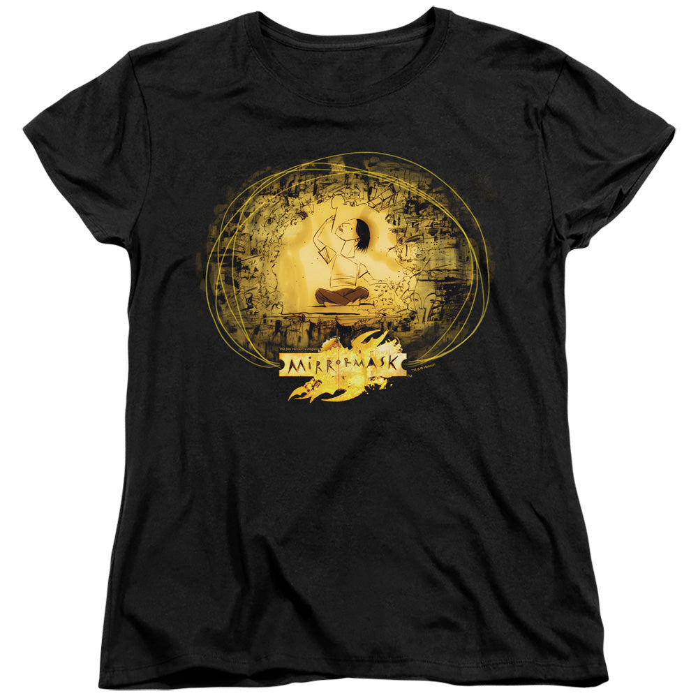 Mirrormask Sketch Licensed Women's T-Shirt Regular Fit LG
