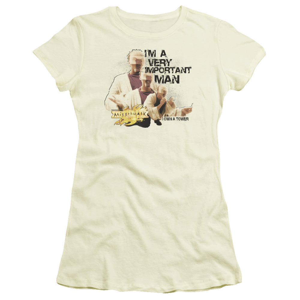 Mirrormask Important Man Licensed Women's T-Shirt Juniors LG