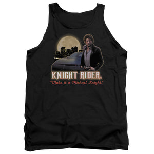 AN OFFCIALLY LICENSED KNIGHT RIDER FULL MOON ADULT UNISEX TANK TOP BLACK