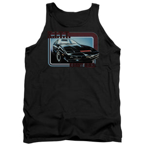 AN OFFCIALLY LICENSED KNIGHT RIDER KITT ADULT UNISEX TANK TOP BLACK