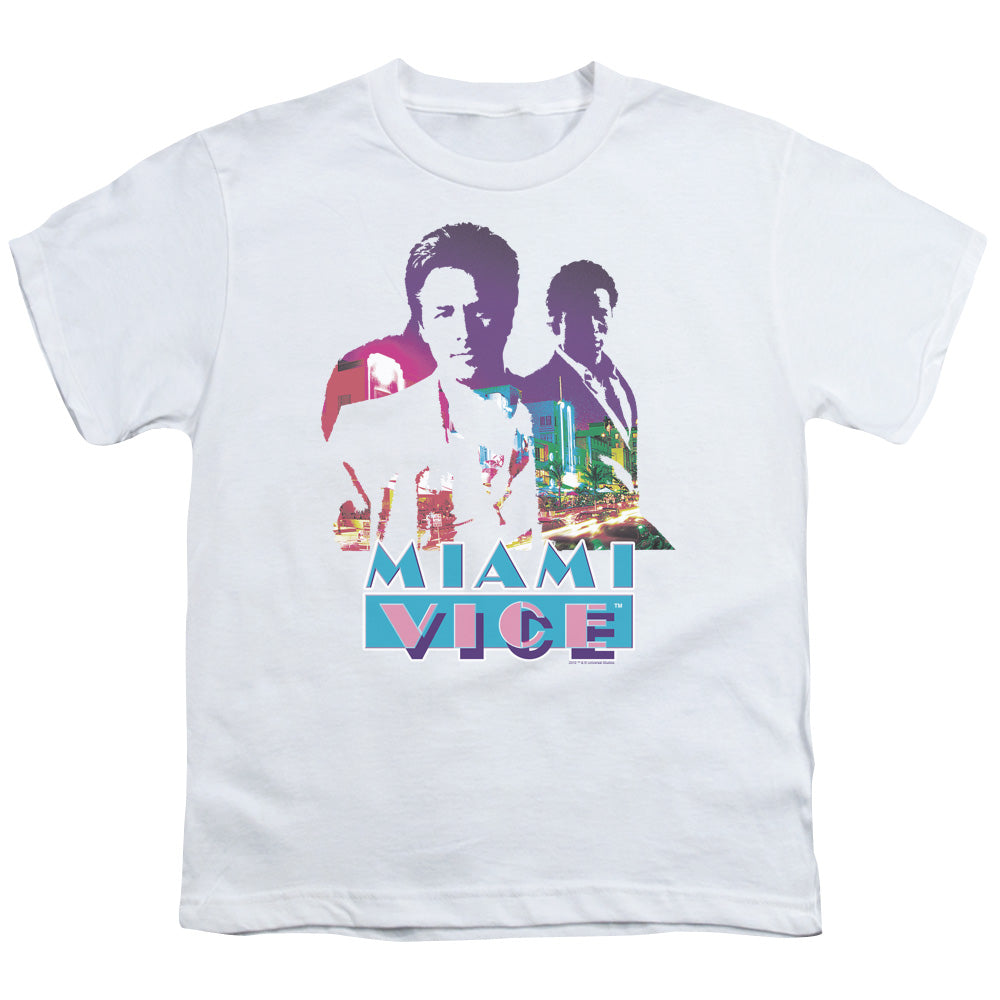 Miami Vice Crockett And Tubbs Licensed Kid's T-Shirt (Ages 4-7) XS-XL