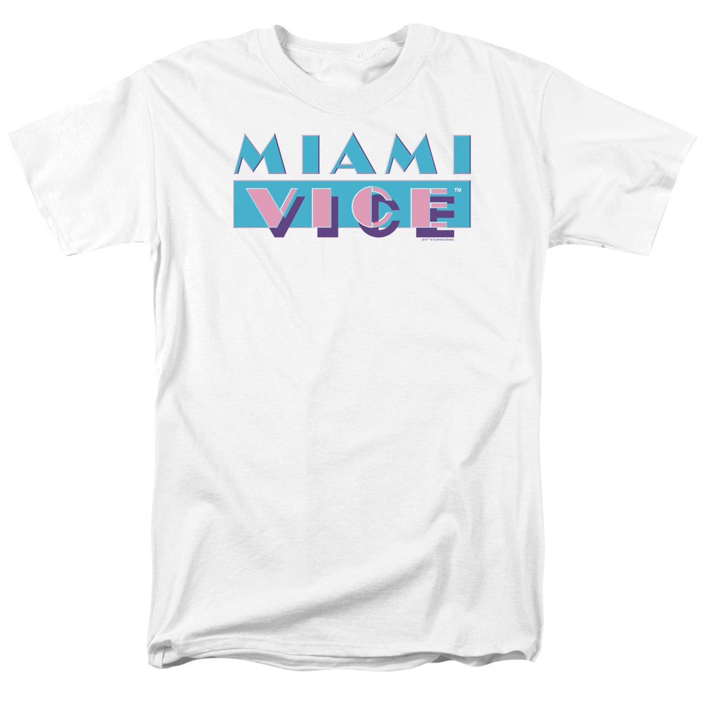 Miami Vice Logo Licensed Adult Unisex T-Shirt Regular Fit Tee SM-3X