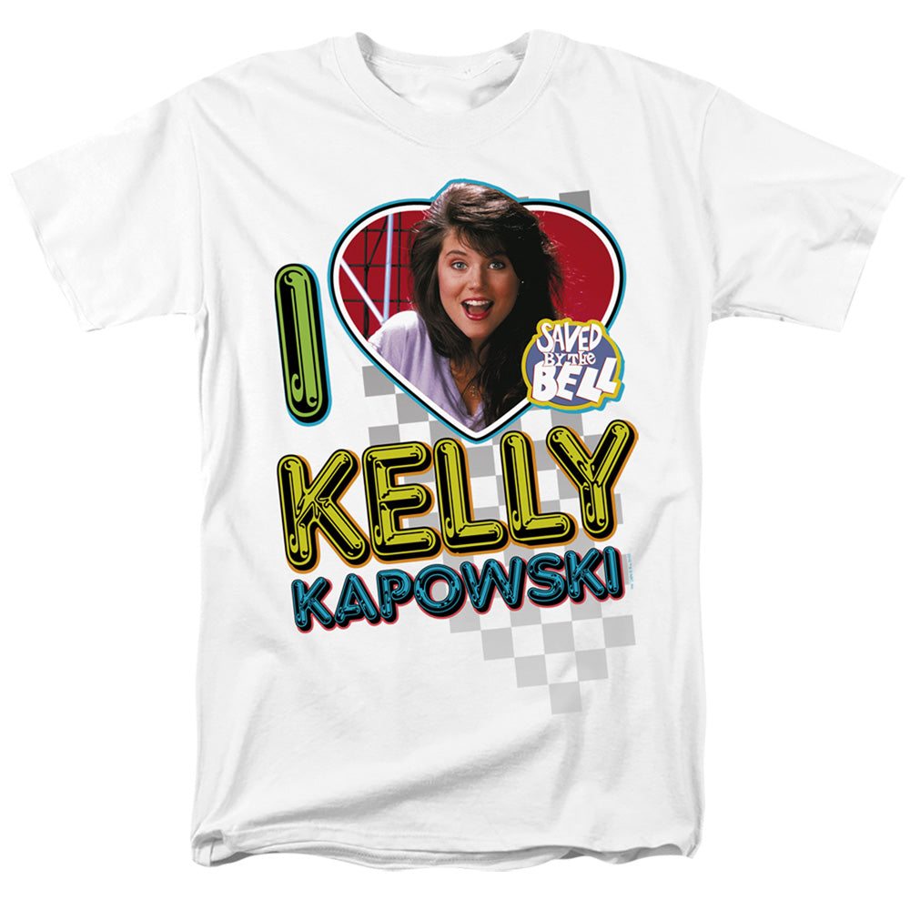 Saved By The Bell I Love Kelly Licensed Adult Unisex T-Shirt Regular Fit Tee